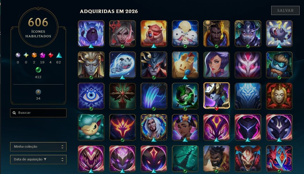 Conta league of legends - 500 skins - Diamante