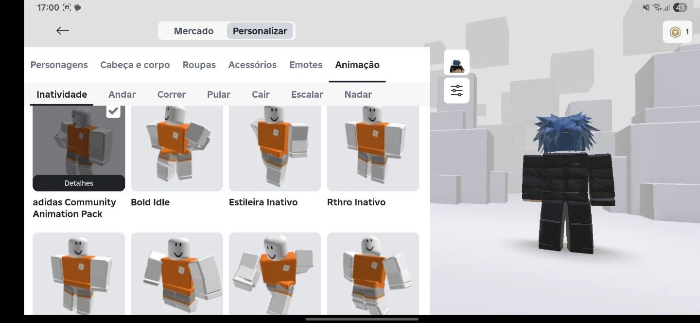 CONTA ROBLOX MM2 E ETC