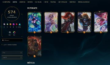 Conta Riot (League of Legends + Valorant) 574 Skins | R$ 6.700 no Valorant