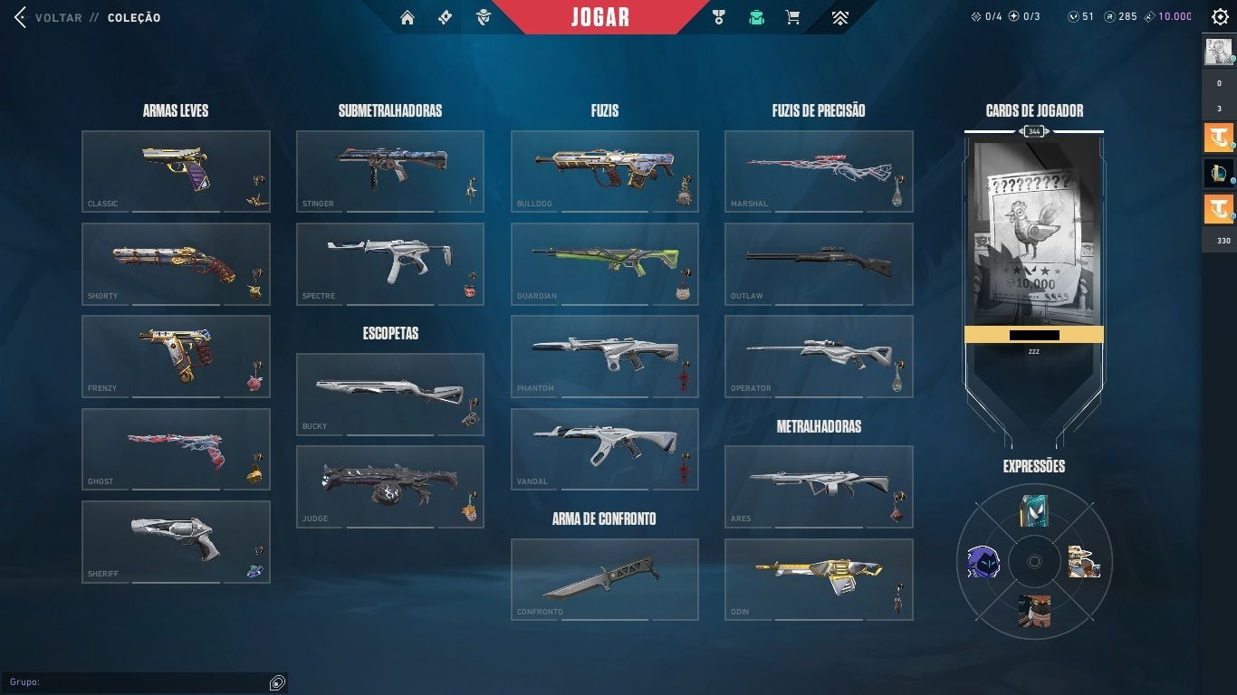 Conta LOL lvl 643 - 302 skins + Conta Valorant - Full acesso!!!.