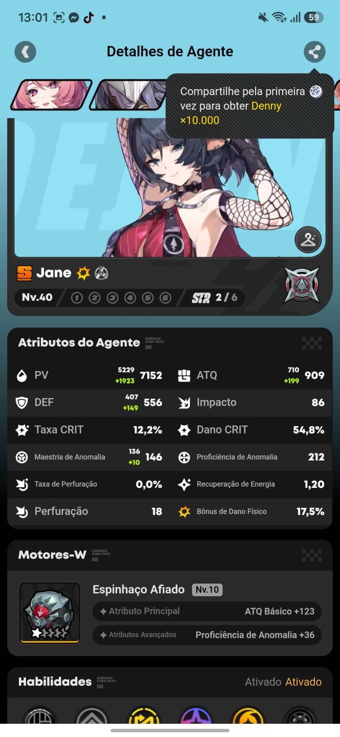 Conta com Remielle + motor iniciante server Na