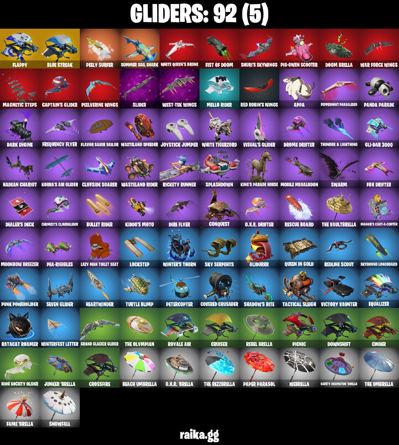 136 Skins - 2 Exclusivos psn, lynx, 44 Skins de loja tryhard (E-mail alterável)