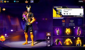 CONTA DE FREE FIRE COM SKIN RARA