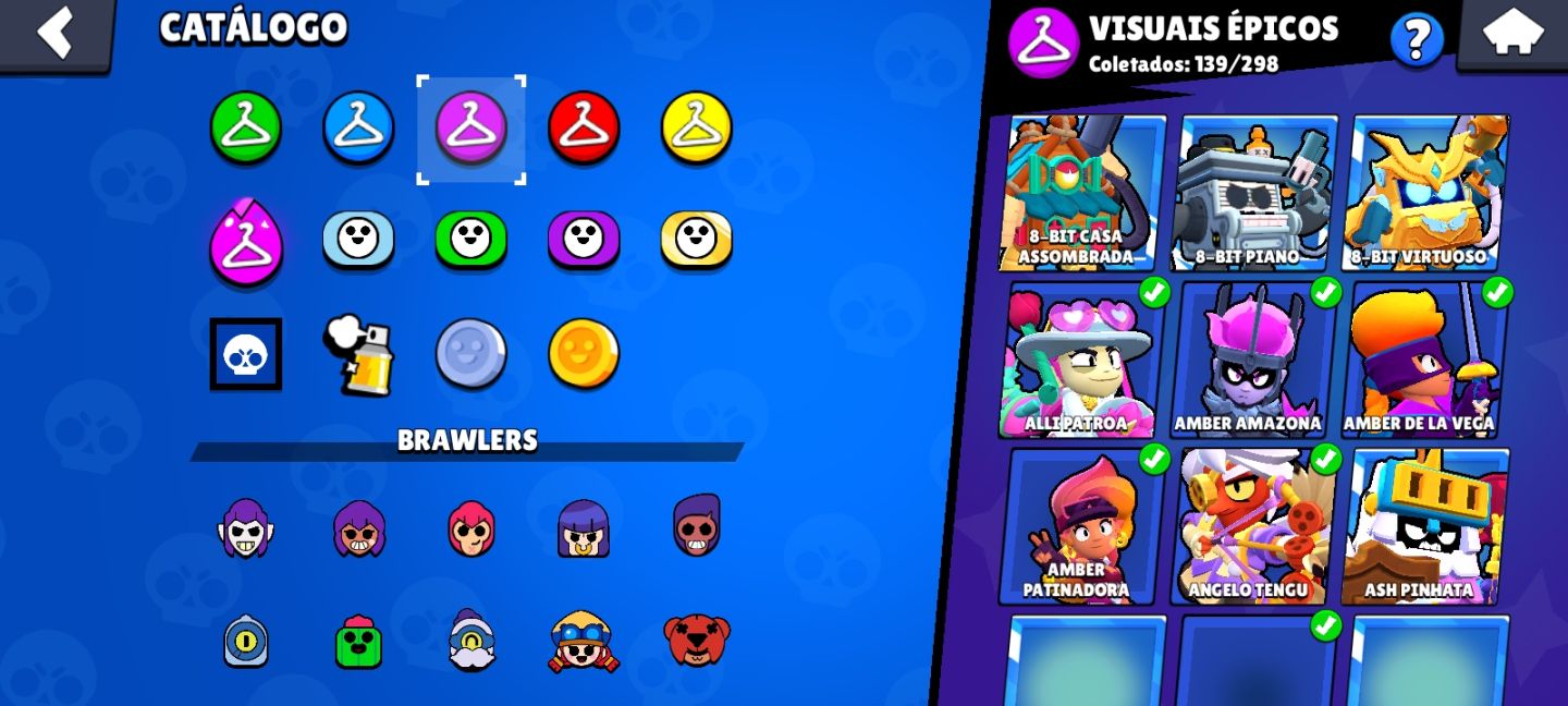 CONTA 91K TROFÉUS | 103/104 BRAWLERS | PRESTÍGIO 52 | FULL SKINS