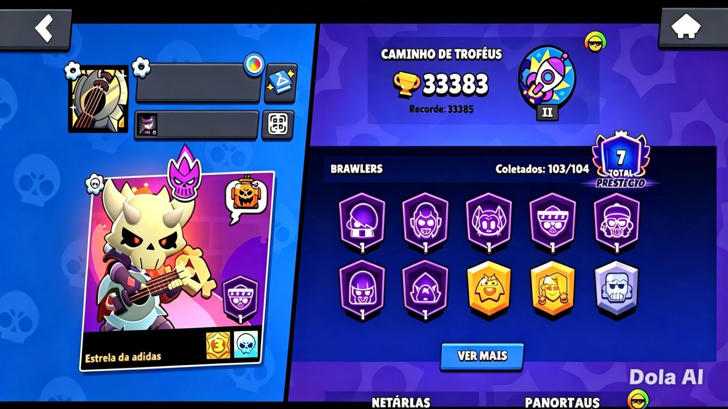 Conta Brawl Stars | Skin B800 Bull + Passe Lola Raros! 33k Troféus