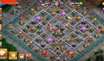 Conta de Clash of clans CV 12 Full Com paisagem Odisseia do Bárbaro