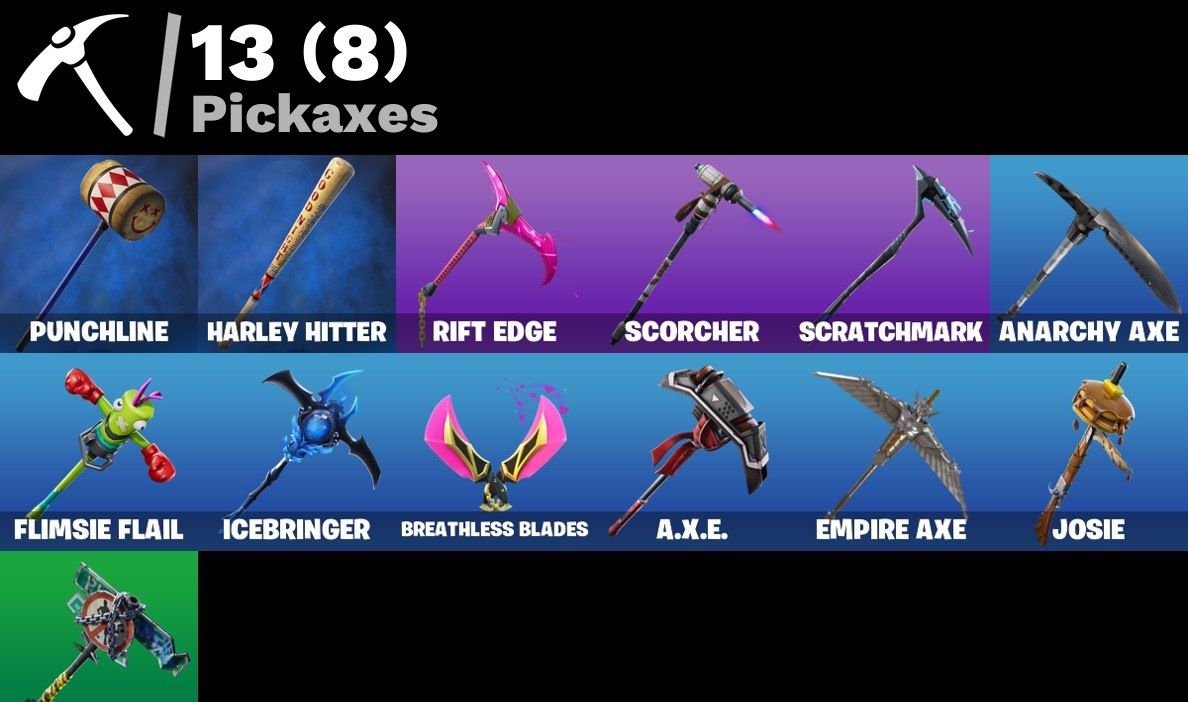 Conta Fortnite 21 SKINS/End Zone/ Harley Quinna/Oblivion/Power Chord (Xbox e PC)