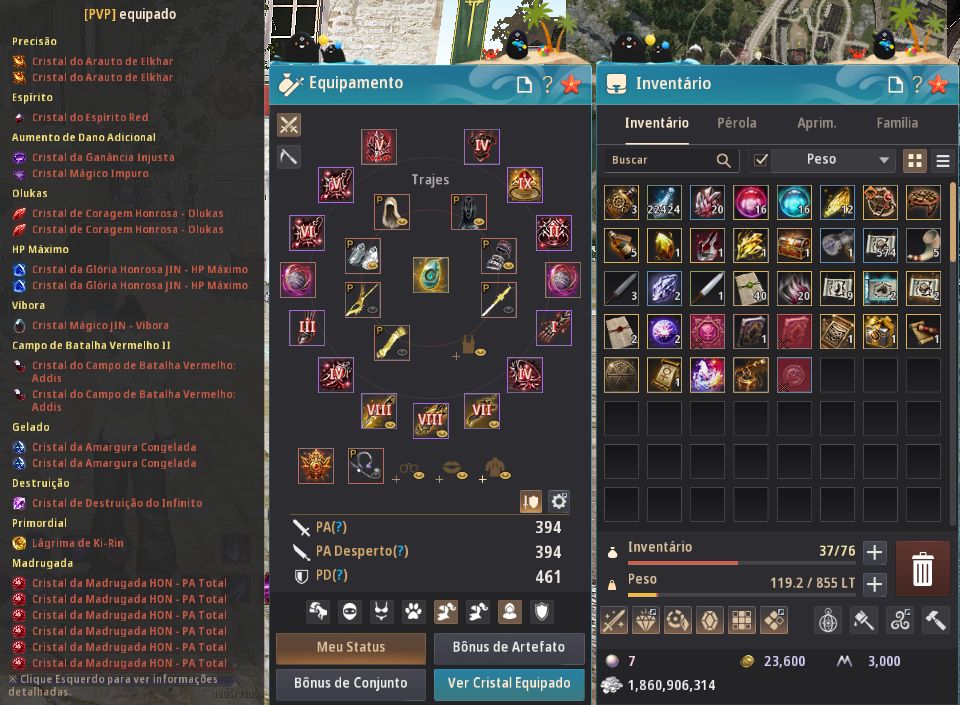CONTA BLACK DESERT ONLINE 855 GS