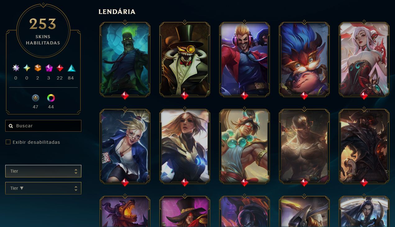 CONTA LOL | 253 SKINS | FULL ACESSO | ÚNICO DONO