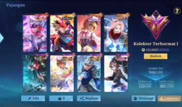 Conta Mobile Legends Lendary | 510 Skins | 133 Heróis | NeoBest Ling