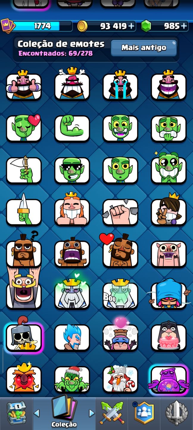 Conta de Clash Royale antiga nível 16
