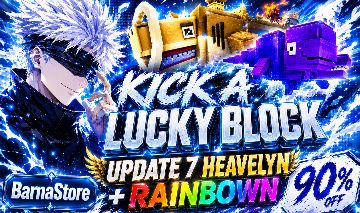 (HEAVELYNS!) Kick a Lucky Block/Chute um Bloco da Sorte - UPDATE 7