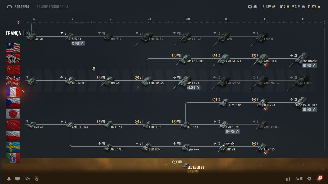 CONTA WORLD OF TANKS FRANÇA UPADA