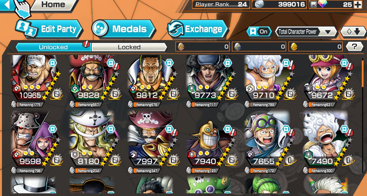 OPBR 10 Ex Akainu MAX, metade 80+ (kizaru, aokiji, G5branco, roger) e metade 60+
