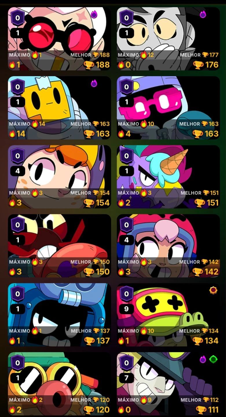 Conta Brawl Stars 59k+ Com coisas exclusivas