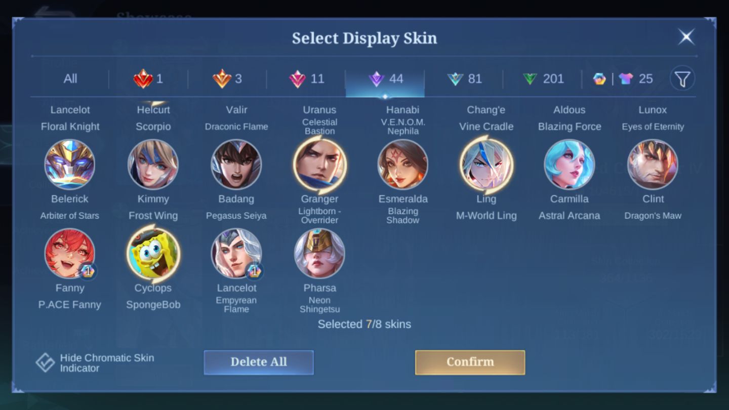 Conta Mobile Legends - LEGEND Franco / 3 ANNUAL-STAR / Franco 1,2k Partidas