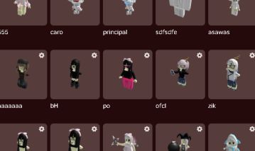 Conta de roblox com 10k de robux em skins