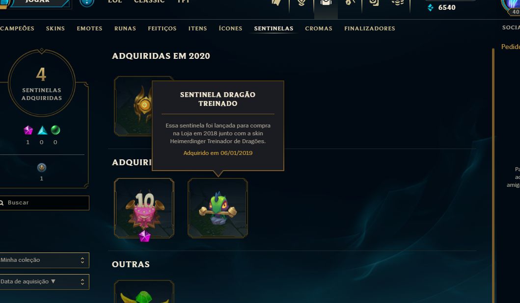 Conta de lol lv 40 c/9 skins