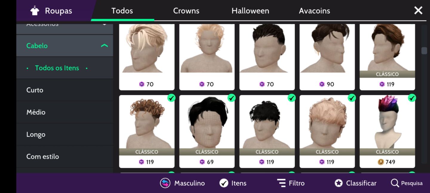 Conta de avakin LVL 58