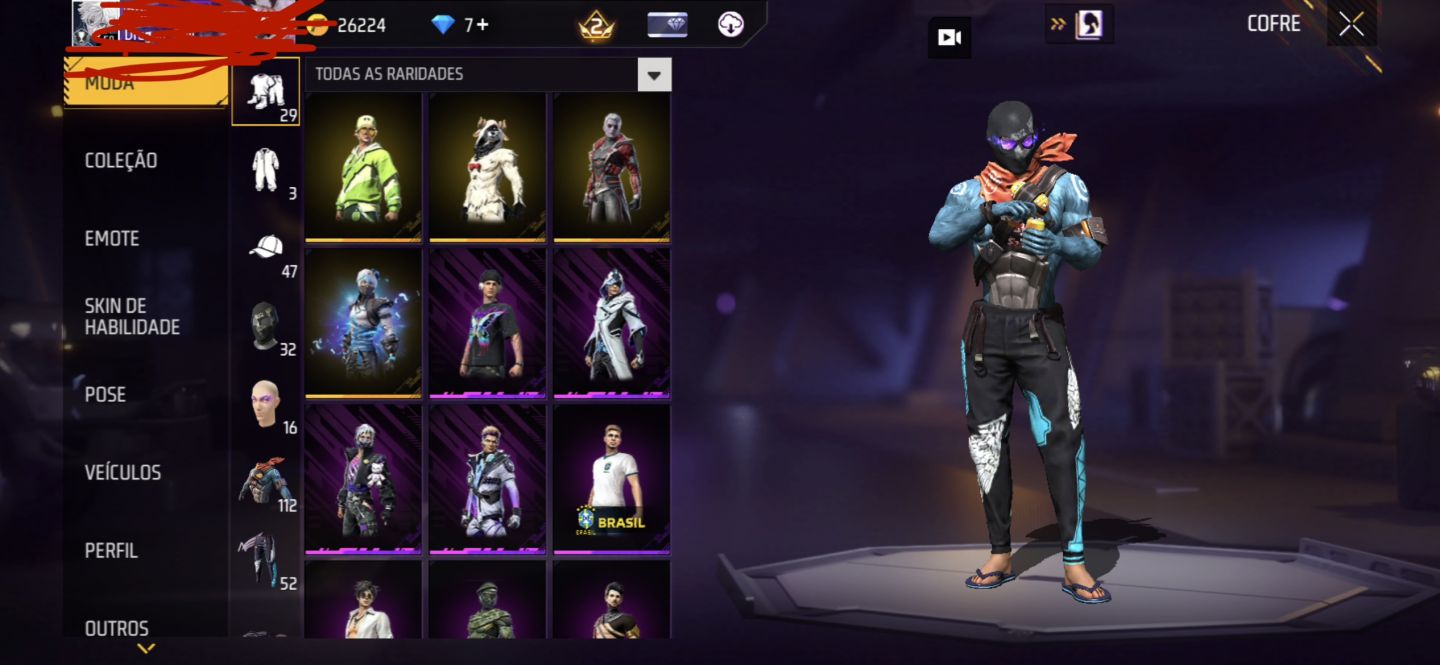 Conta lvl 50 com calça angelical