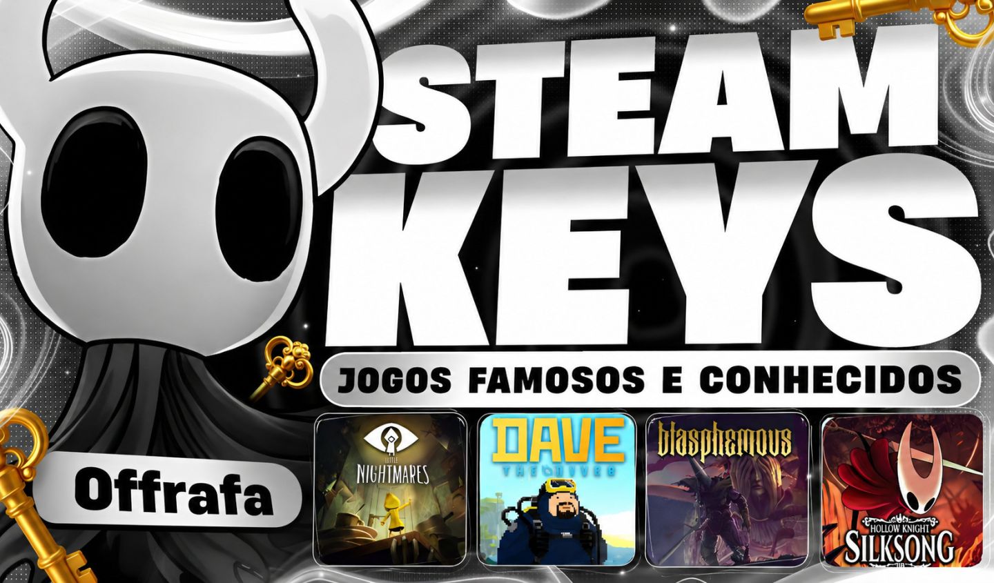 STEAM KEYS ( KEYS ORIGINALS ATIVADO NA SUA CONTA STEAM) ENTREGA AUTOMÁTICA