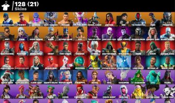 CONTA DE FORTNTE FULL ACESSO - (128 SKINS), LEVIATHAN, LARA CROFT, SKINS TRYHARD