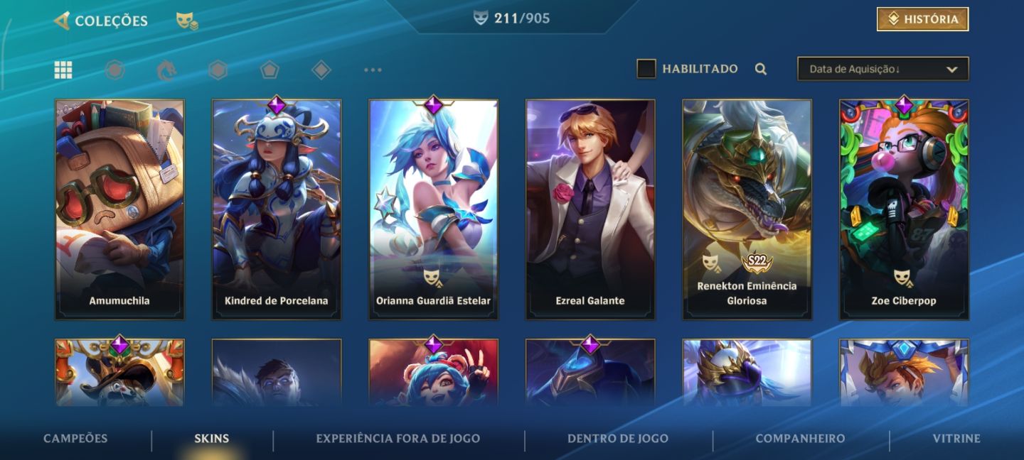 Conta wild rift 211 skin, já foi Challenger
