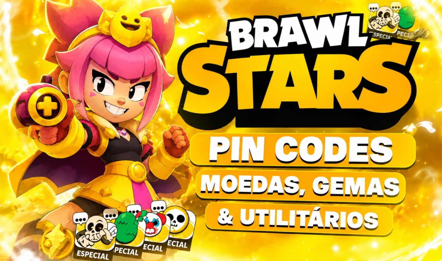 [PROMOÇÃO] BRAWL STARS PINS CODE, MOEDA, FOTO DE PERFIL, EMOTES