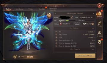 Conta MU: Dark Epoch | VIP 11 | Elfo INI 991M CP | Servidor URUK 21
