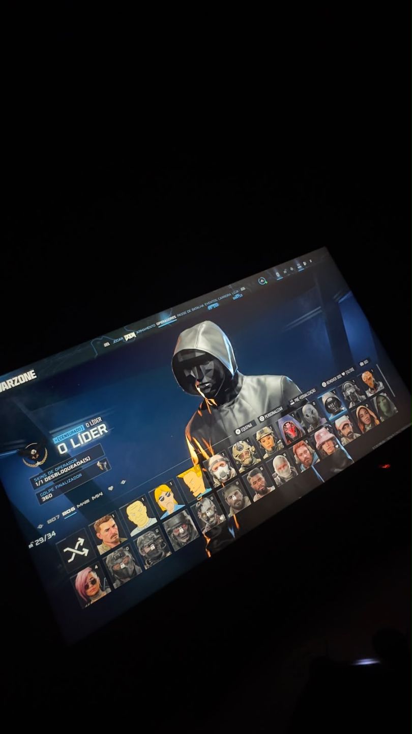 CONTA WARZONE PAUL ATREIDES, CAPITÃO PÁTRIA, TREM-BALA, SNOOPDOG, O LÍDER E MT++