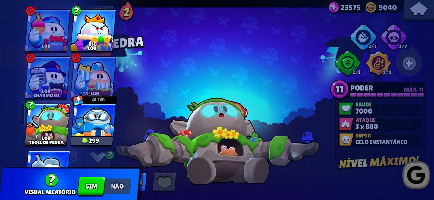 Conta quase full de Brawl Stars, criada em 2019