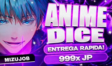 [JACKPOT ROLL BARATO] ANIME DICE (DADO DE ANIME) | PERSONAGENS, ITENS E 999x JP