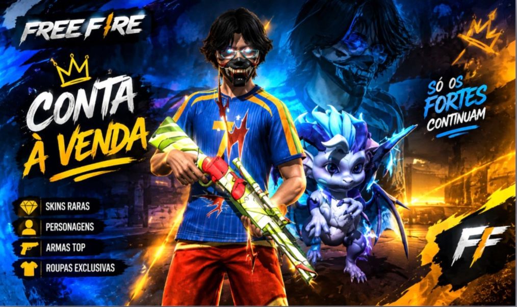 CONTA FREE FIRE NO PRECINHO