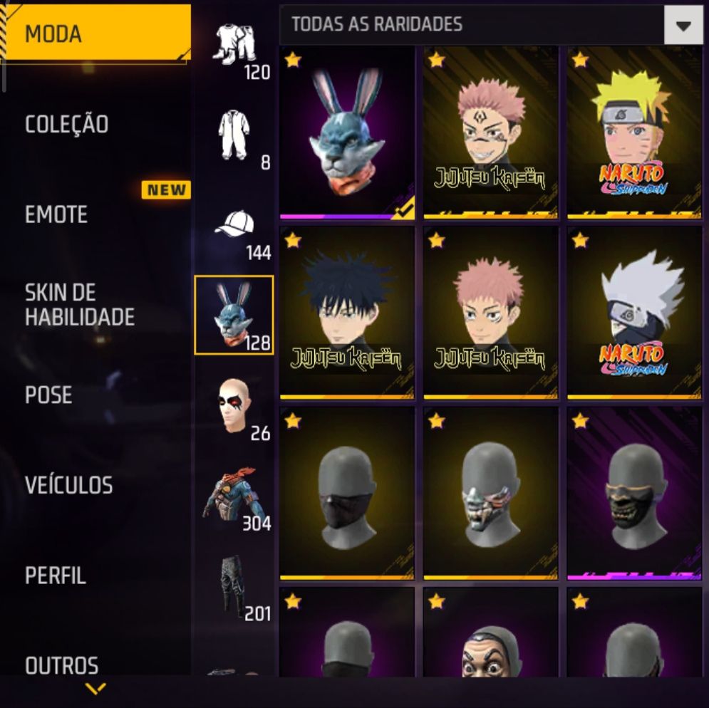 Conta de Free Fire com muitas parcerias, punho do Saitama e evolutivas!