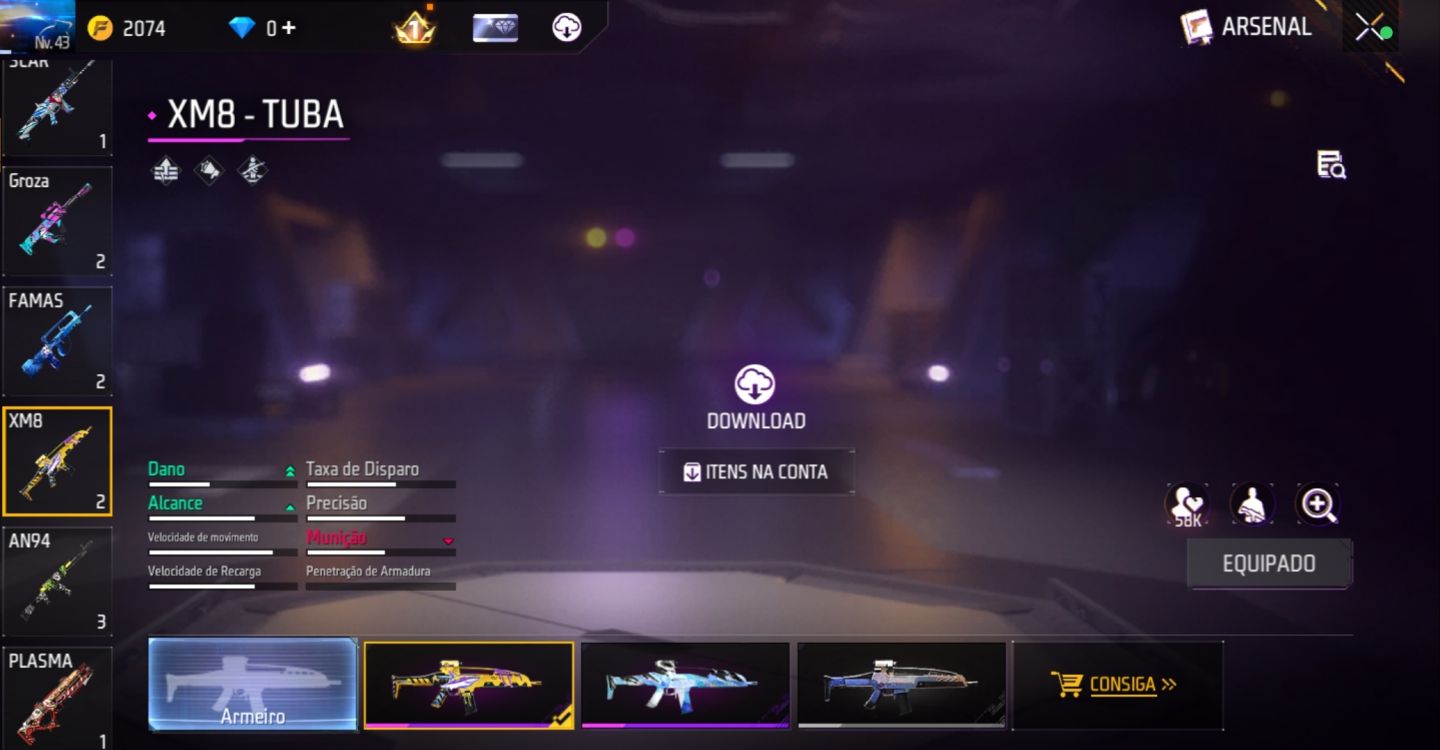 CONTA FREE FIRE BRABA COM ATT UMP