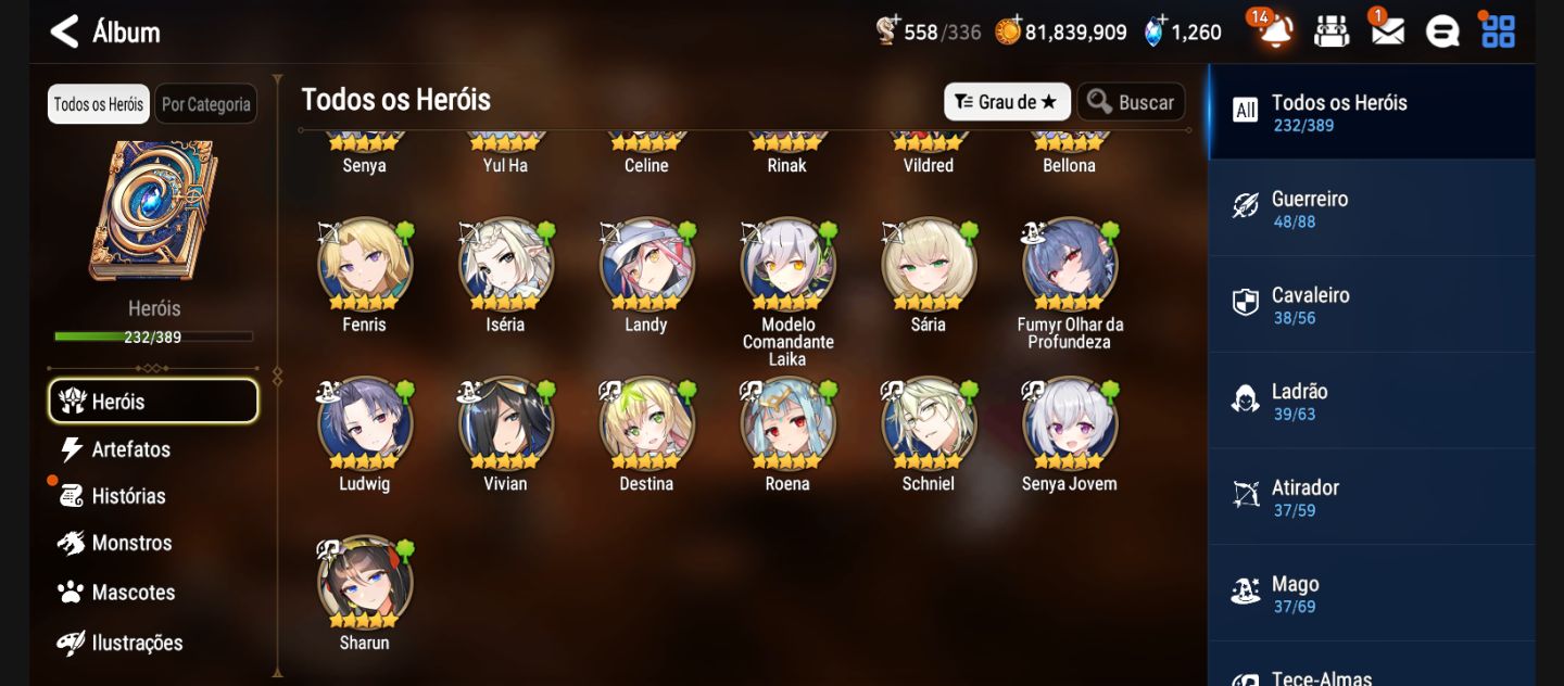EPIC SEVEN - Conta MID GAME