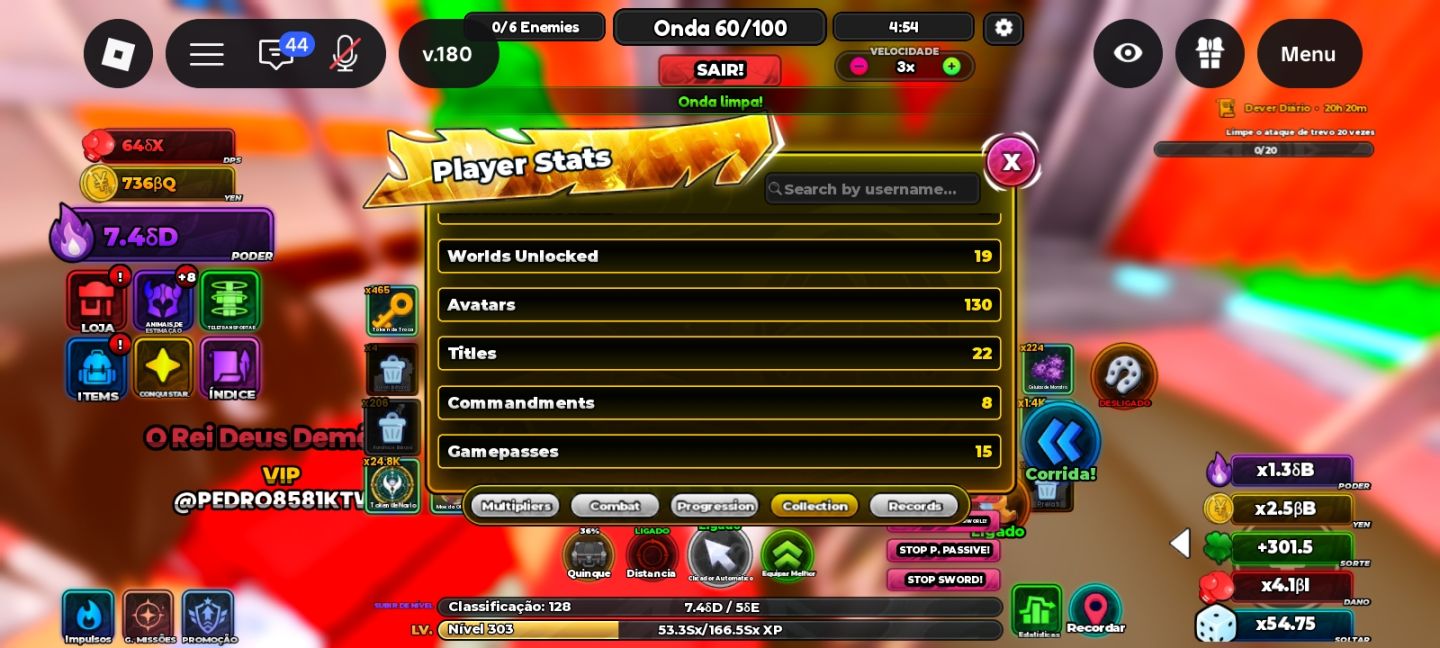 SERVIÇOS & FARM ANIME ASTRAL SIMULATOR