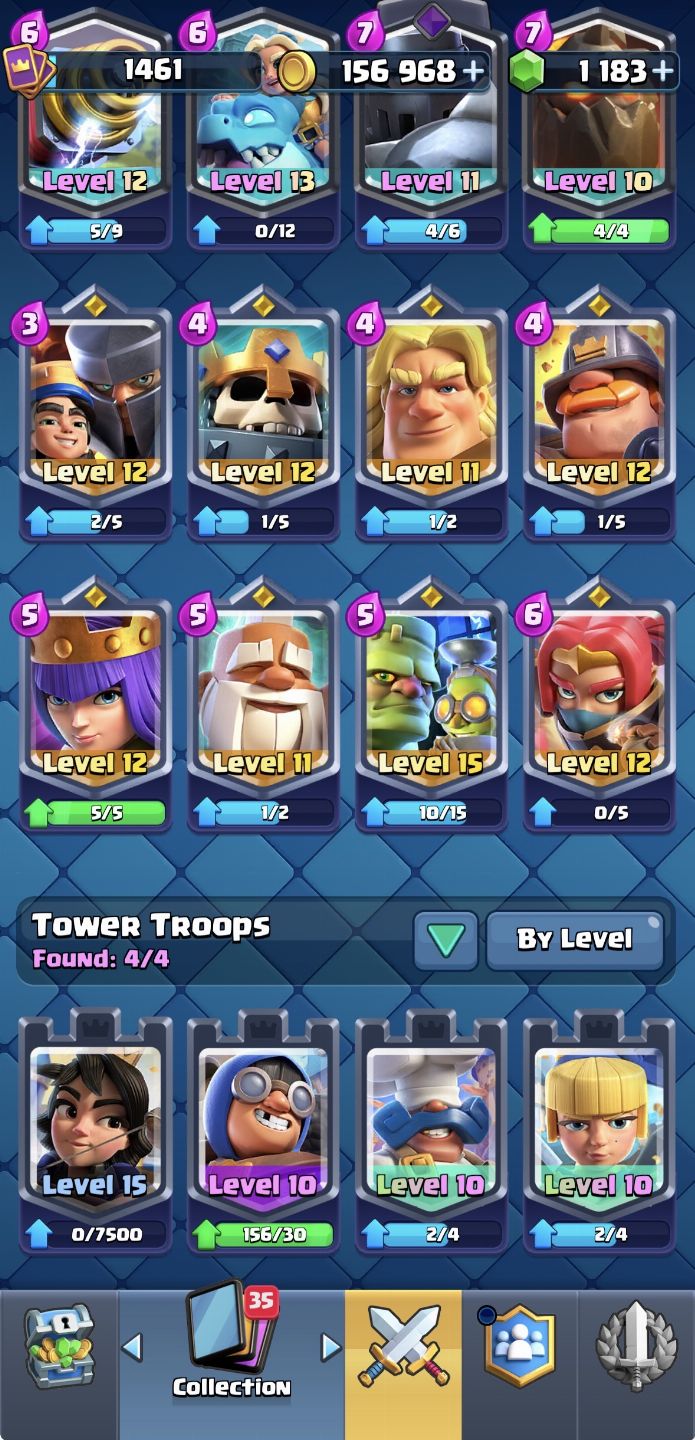 Conta de Clash Royale arena 30