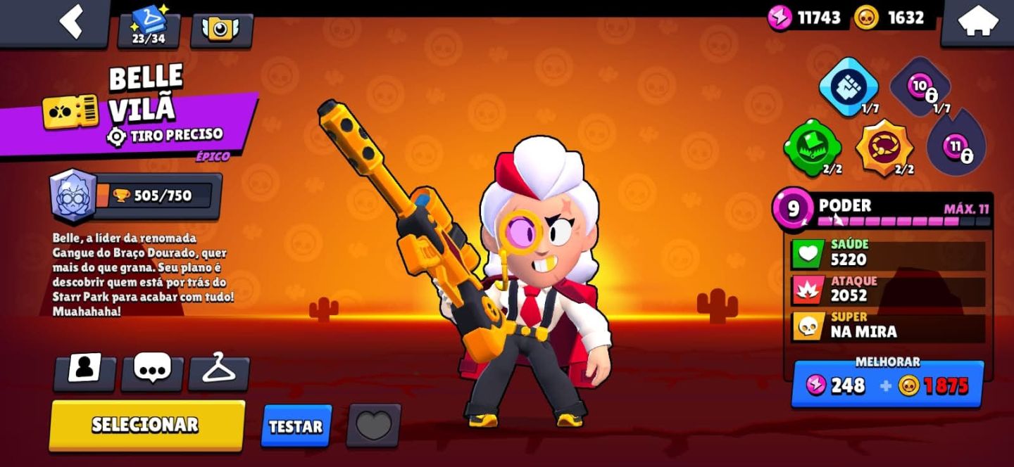 CONTA DE BRAWL STARS COM 46K DE TROFÉUS!!