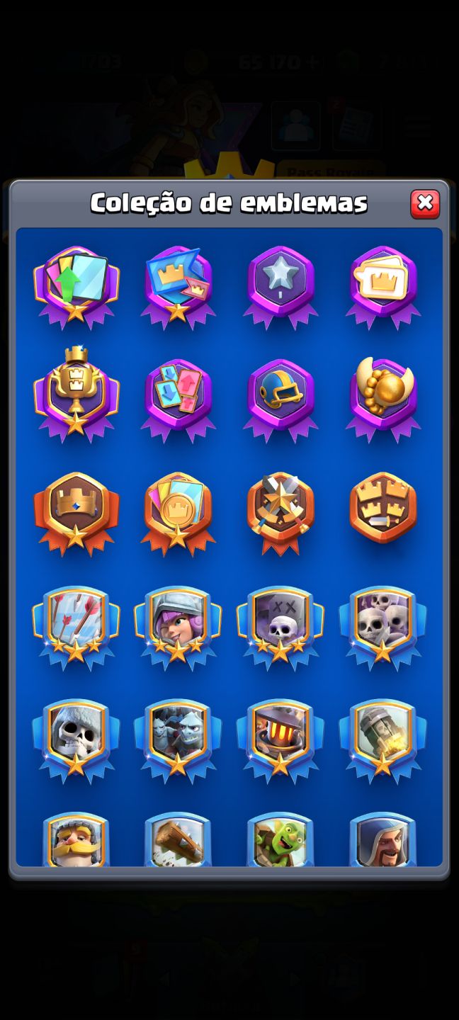 Conta Clash royale (arena sazonal 2) 7800 gemas único dono