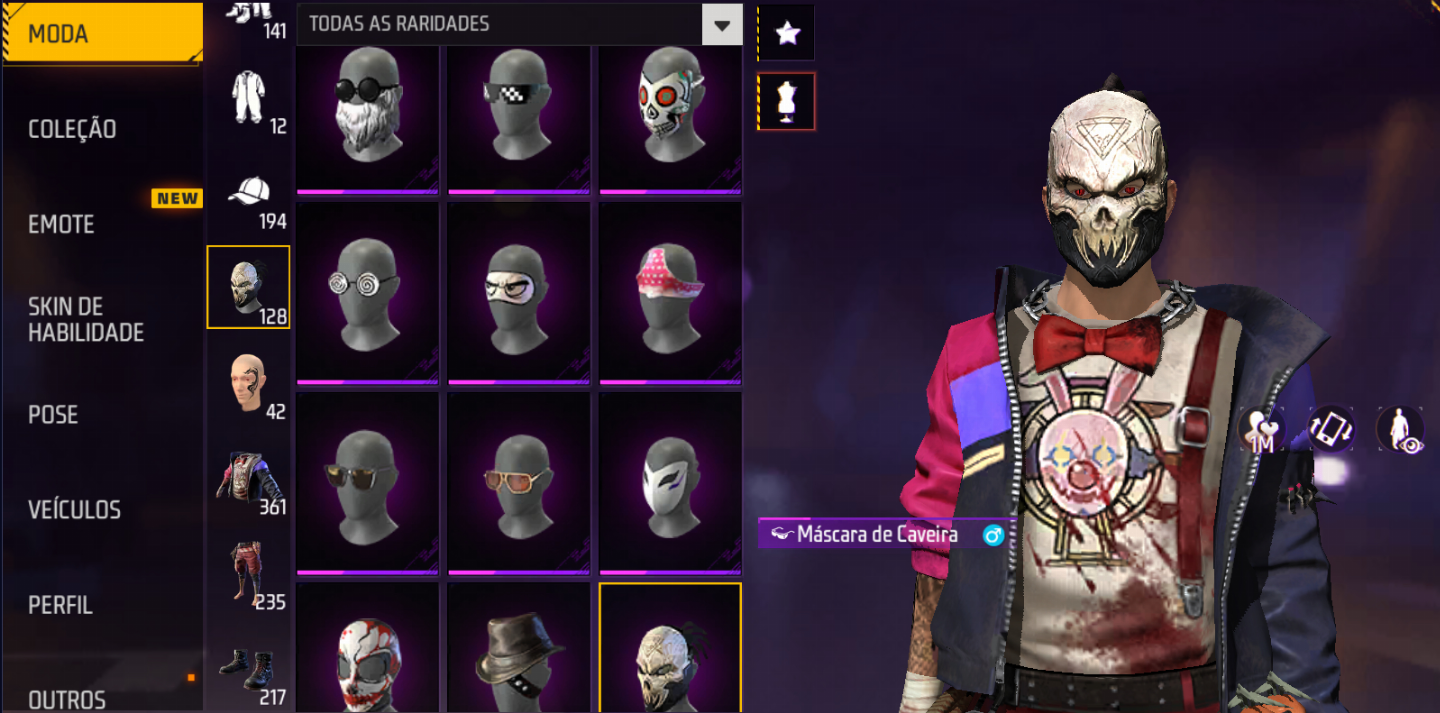Conta Free Fire VK Full Acesso Level 60+ Itens Raros Skins e Passe Elite