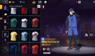 SKIN BLUE LOCK + 25 CAMISAS DE TIME ( TROCA NICK )