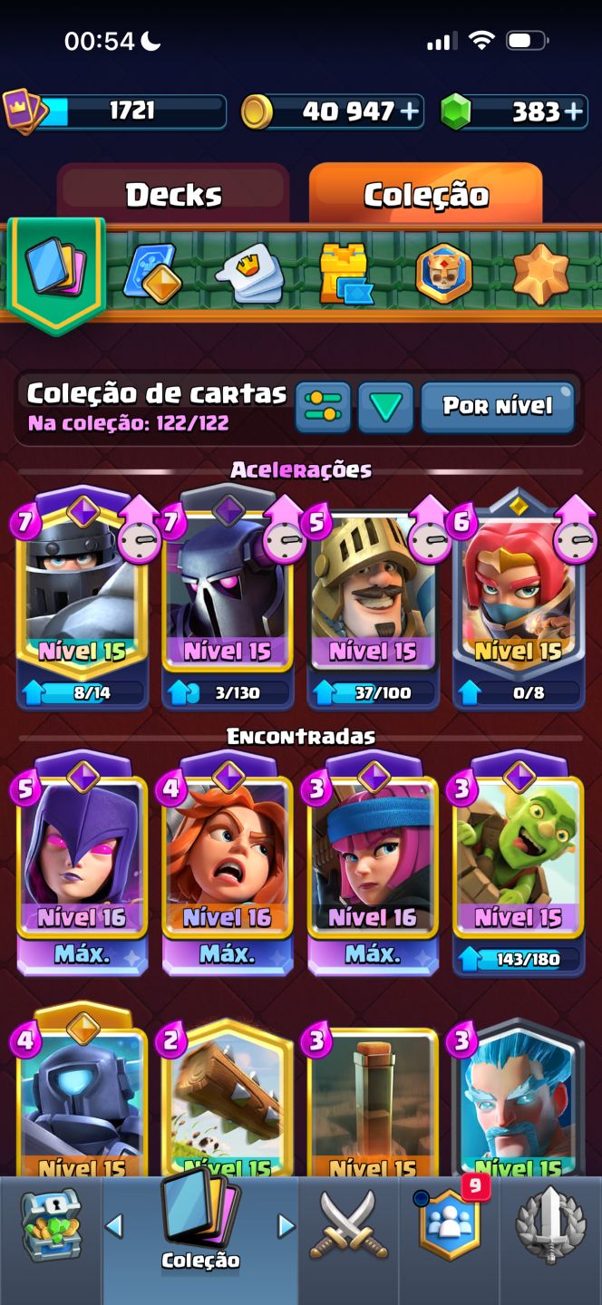 CONTA CLASH ROYALE 4 ANOS 11K DE TROFÉUS ÚNICA DONA