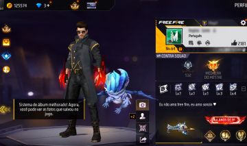 Conta de FF com angelical e skin rara (conta pessoal entt sem problemas de scam)