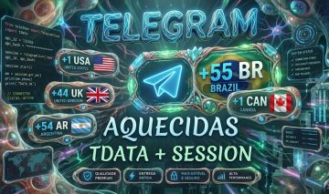 TELEGRAM +55 BR | CONTAS AQUECIDAS | COM E SEM TDATA | ACESSO TOTAL