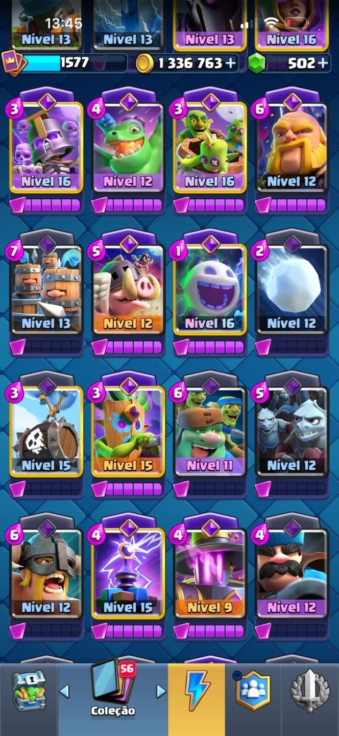 CONTA CLASH ROYALE 12.088 TROFÉUS | ARENA 29 | 17 EVOLUÇÕES + 6 HERÓIS