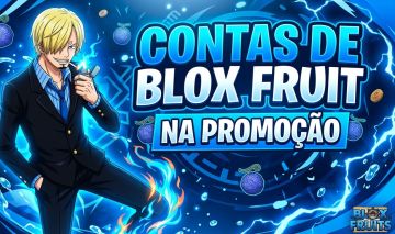 [PROMOÇÃO] CONTAS DE BLOX FRUITS COM RAÇA V4, SHARK ANCOR, SOUL GUITAR,GOD HUMAN