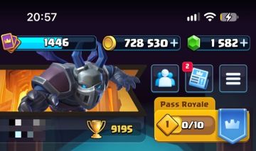 CLASH ROYALE | CONTA 9.195 TROFÉUS | 120/123 CARTAS | NÍVEL 14