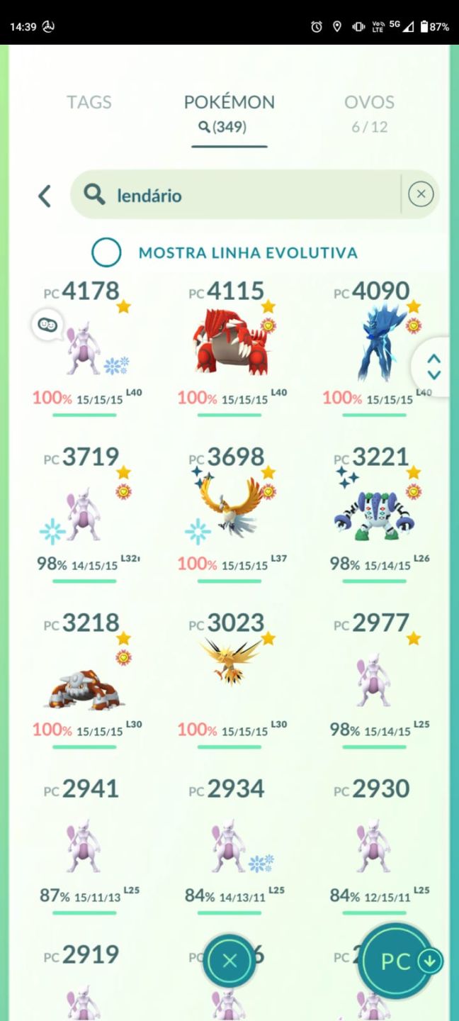 Conta Pokémon Go Level 72 (2023)