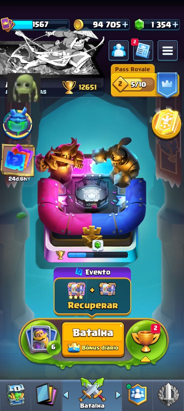 Clash Royale Arena 30 | 12.651 Troféus | Rei Nv.16 | 9 Anos de conta